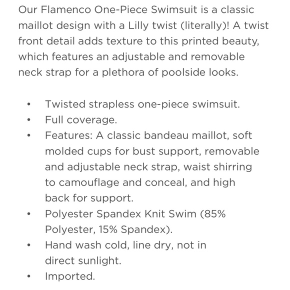 Lilly Pulitzer flamenco one piece swimsuit - Picture 7 of 14